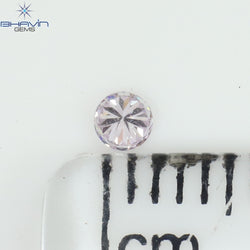 0.03 CT Round Shape Natural Diamond Pink (Argyle) Color VS1 Clarity (2.05 MM)