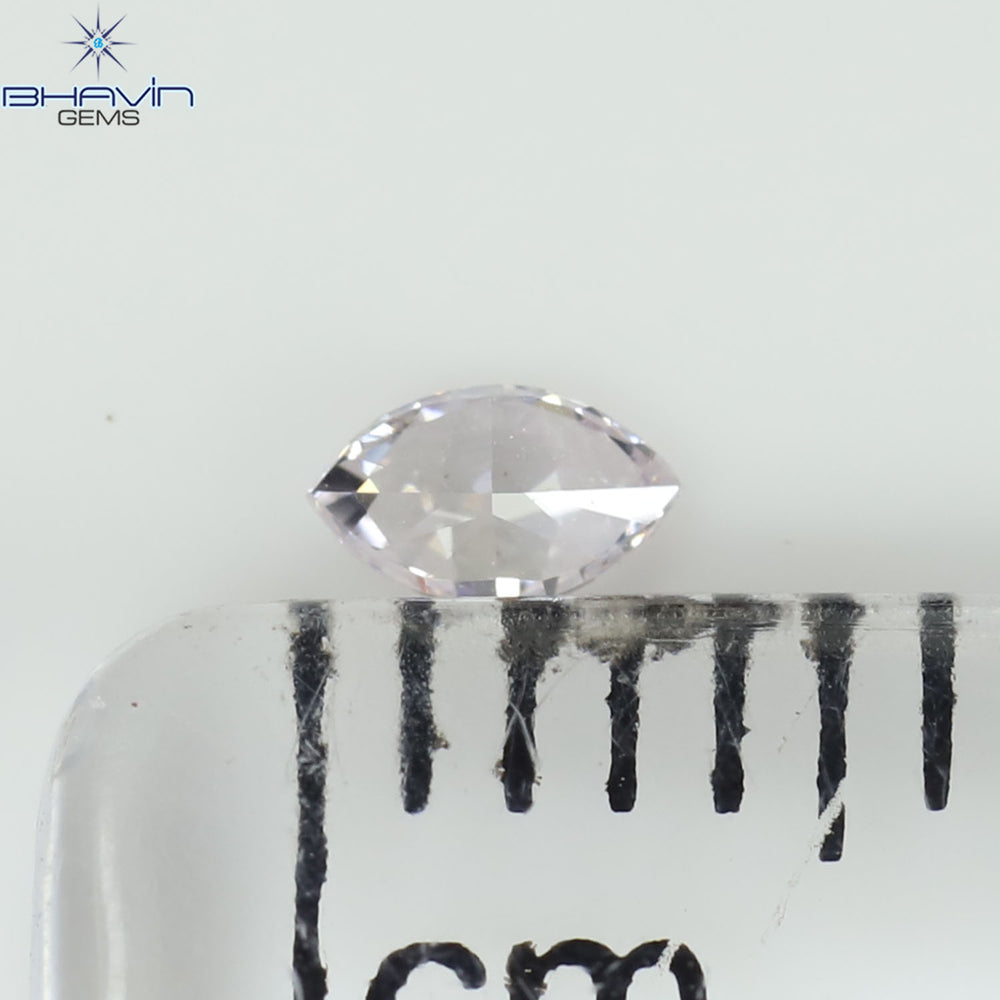 0.07 CT Marquise Shape Natural Loose Diamond Pink Color VS1 Clarity (3.64 MM)