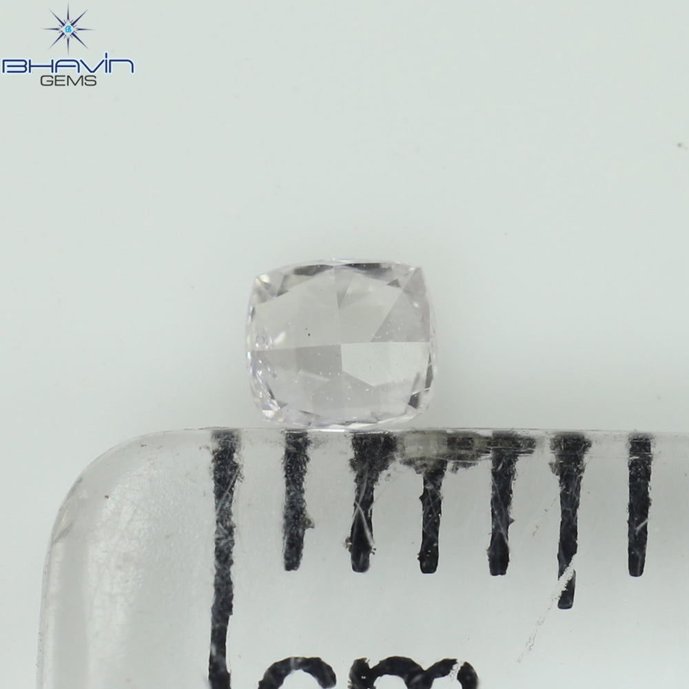 0.10 CT Cushion Shape Natural Diamond Pink Color SI1 Clarity (2.80 MM)