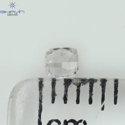 0.10 CT Cushion Shape Natural Diamond Pink Color SI1 Clarity (2.80 MM)