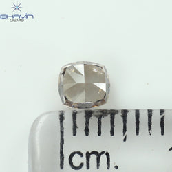 GIA Certified 0.43 CT Cushion Diamond Pink Brown Color Natural Loose Diamond SI1 Clarity (4.15 MM)