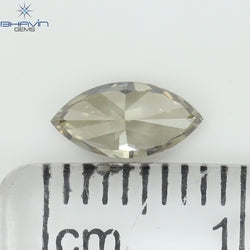 0.58 CT Marquise Shape Natural Loose Diamond Grey Color VS2 Clarity (7.78 MM)