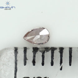 0.05 CT Pear Shape Natural Diamond Pink Color VS2 Clarity (3.02 MM)