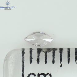 0.06 CT Marquise Shape Natural Loose Diamond Pink Color SI1 Clarity (3.98 MM)