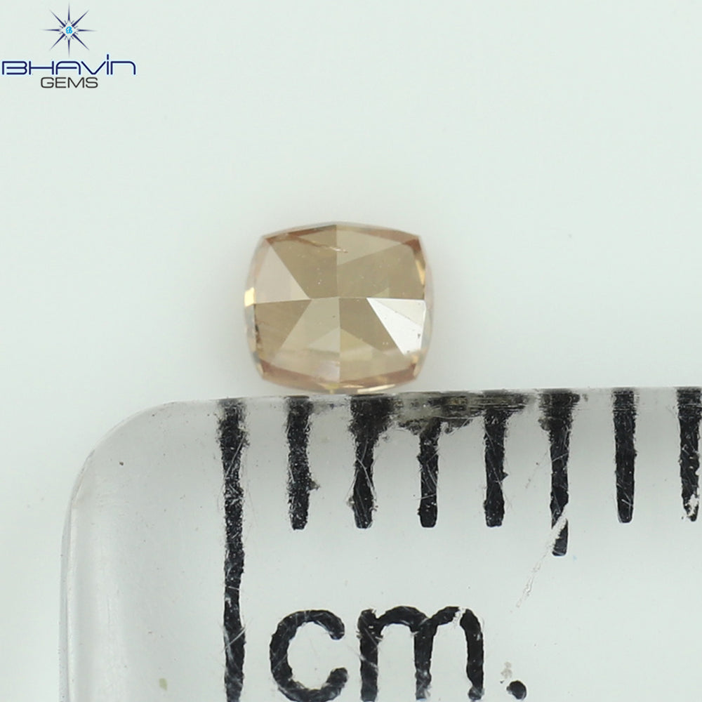 0.11 CT Cushion Shape Natural Diamond Pink Color SI1 Clarity (2.90 MM)