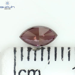 0.22 CT Marquise Shape Natural Diamond Pink Color VS2 Clarity (5.71 MM)