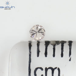 0.05 CT Round Shape Natural Diamond Pink Color VS2 Clarity (2.43 MM)