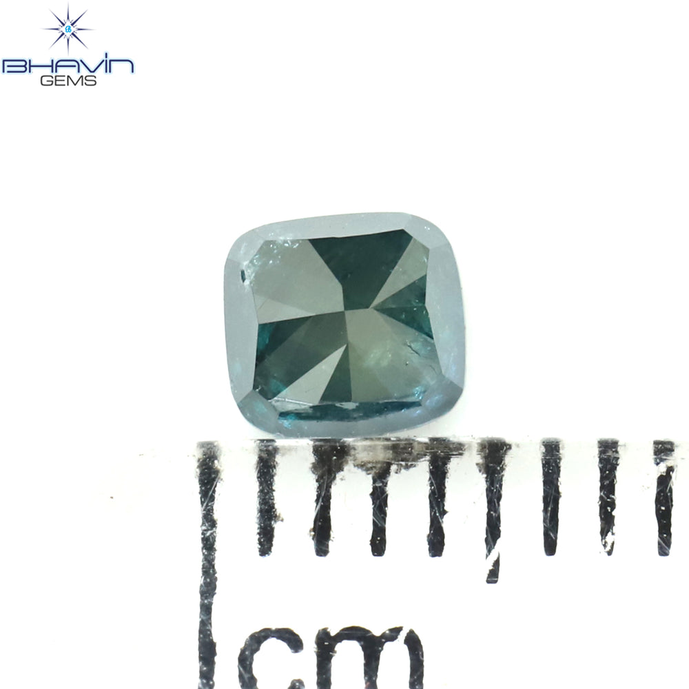 0.43 CT Cushion Diamond Natural Diamond Blue Diamond Clarity I3 (4.27 MM)