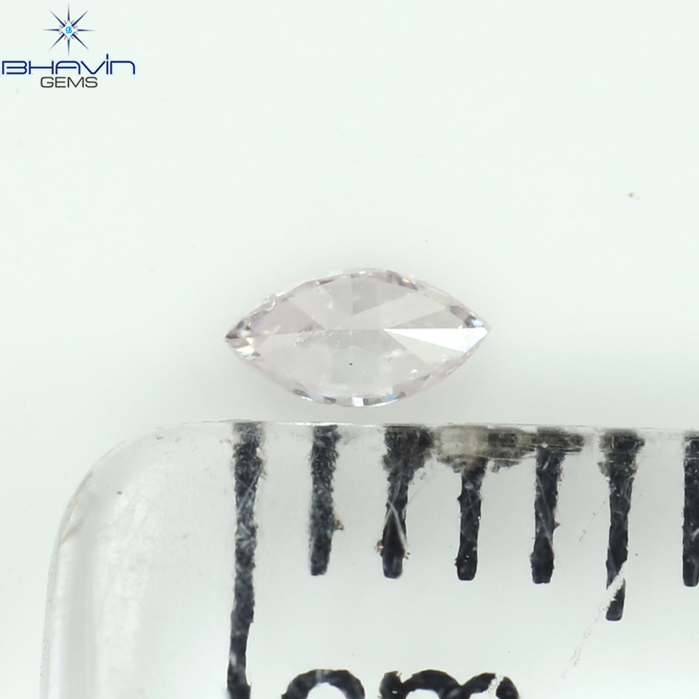 0.05 CT Marquise Shape Natural Loose Diamond Pink Color SI1 Clarity (3.63 MM)