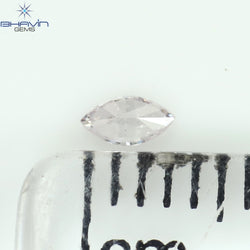 0.05 CT Marquise Shape Natural Loose Diamond Pink Color SI1 Clarity (3.63 MM)