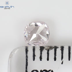 0.25 CT Cushion Shape Natural Diamond Pink Color I2 Clarity (3.70 MM)