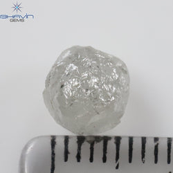 2.68 CT Rough Shape Natural Diamond White Color I3 Clarity (6.98 MM)