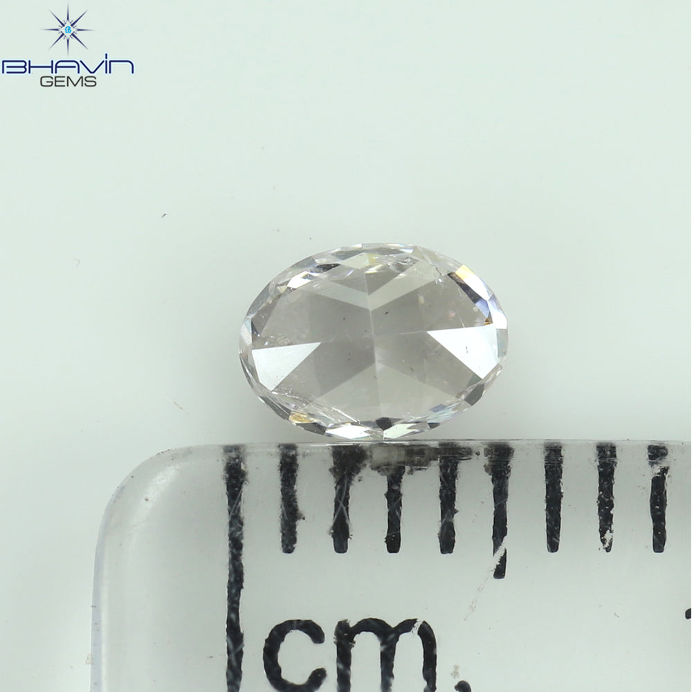 GIA Certified 0.41 CT Oval Shape Natural Diamond Pink Color I2 Clarity (5.10 MM)