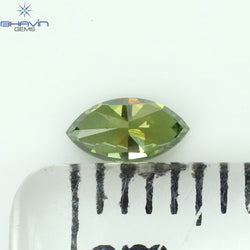0.19 CT Marquise Shape Natural Diamond Green Color VS1 Clarity (5.04 MM)