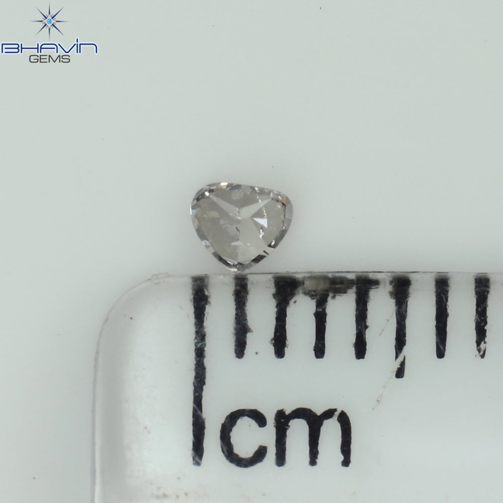 0.06 CT Heart Shape Natural Diamond Pink Color SI1 Clarity (2.55 MM)