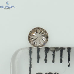 0.06 CT Round Shape Natural Diamond Pink Color VS2 Clarity (2.63 MM)
