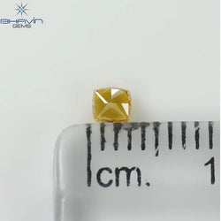 0.16 CT Cushion Shape Natural Loose Diamond Yellow Color VS2 Clarity (2.90 MM)