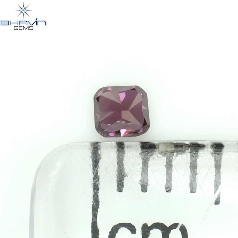 0.39 CT クッション シェイプ ナチュラル ルース ダイヤモンド 強化グリーン カラー VS2 クラリティ (4.26 MM)
