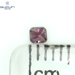 0.39 CT クッション シェイプ ナチュラル ルース ダイヤモンド 強化グリーン カラー VS2 クラリティ (4.26 MM)