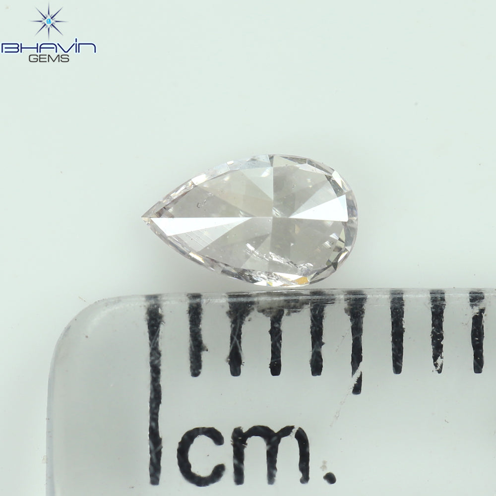 GIA Certified 0.26 CT Pear Diamond Pink Color Natural Loose Diamond (5.37 MM)