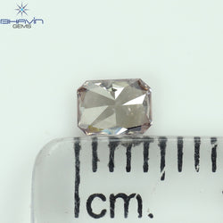 GIA Certified 0.27 CT Radiant Diamond Pink Brown Color Natural Loose Diamond SI2 Clarity (4.41 MM)