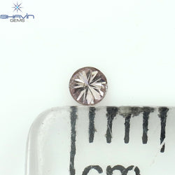 0.04 CT Round Shape Natural Diamond Pink Color SI2 Clarity (2.20 MM)
