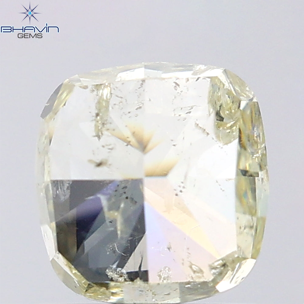 1.81 CT Cushion Shape Natural Diamond Yellow Color I2 Clarity (6.30 MM)