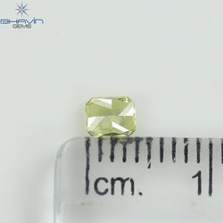 0.29 CT Radiant Shape Natural Diamond Yellow Color VVS1 Clarity (4.08 MM)