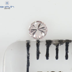 0.03 CT Round Shape Natural Diamond Pink Color SI1 Clarity (2.00 MM)