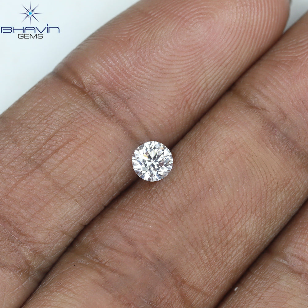 0.26 CT Round Shape Natural Diamond Pink Color VS1 Clarity (4.10 MM)