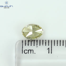 GIA Certified 1.01 CT Oval Shape Natural Diamond Brownish Greenish Yellow (CHAMELEON) Color SI2 Clarity (7.37 MM)