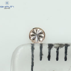 0.03 CT Round Shape Natural Diamond Pink (Argyle) Color VS2 Clarity (1.93 MM)