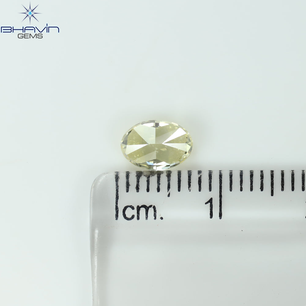 GIA Certified 1.01 CT Oval Shape Natural Diamond Yellow Color SI2 Clarity (7.01 MM)