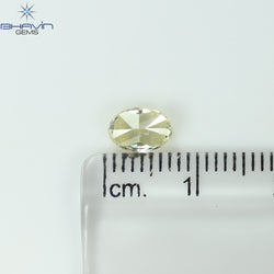 GIA Certified 1.01 CT Oval Shape Natural Diamond Yellow Color SI2 Clarity (7.01 MM)
