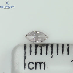 0.08 CT Marquise Shape Natural Loose Diamond Pink Color SI2 Clarity (4.40 MM)