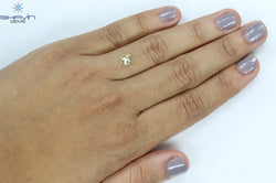 1.01 CT Cushion Diamond Yellow Color Natural Loose Diamond I2 Clarity (5.29 MM)