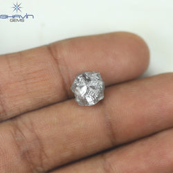 2.52 CT Rough Shape Natural Diamond Salt And Pepper Color (7.88 MM)