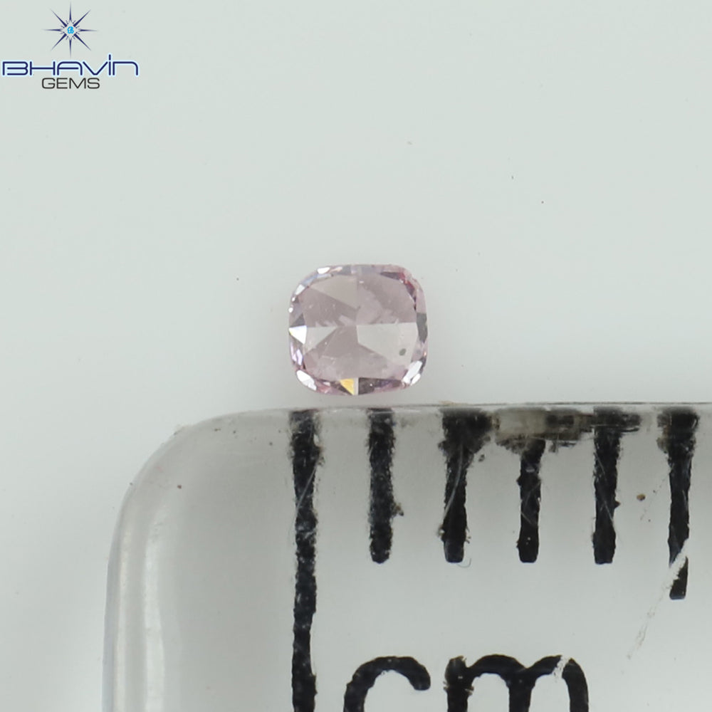 0.03 CT Cushion Shape Natural Diamond Pink Color SI2 Clarity (1.86 MM)