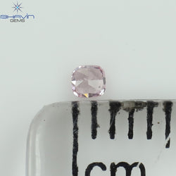 0.03 CT Cushion Shape Natural Diamond Pink Color SI2 Clarity (1.86 MM)