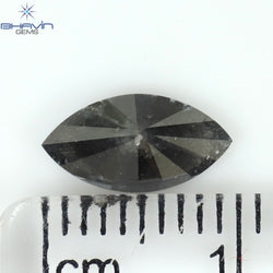 1.08 CT Marquise Shape Natural Loose Diamond Black Color Clarity Opaque (9.87 MM)