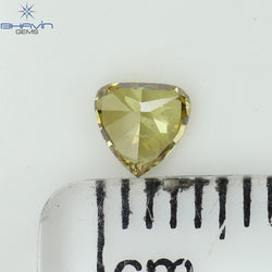 0.23 CT Heart Shape Natural Diamond Green (Chameleon) Color VS1 Clarity (4.00 MM)