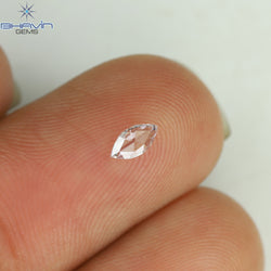 0.08 CT Marquise Shape Natural Loose Diamond Pink Color VS2 Clarity (4.50 MM)