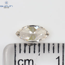 0.34 CT Marquise Shape Natural Loose Diamond Pink Color SI1 Clarity (6.90 MM)