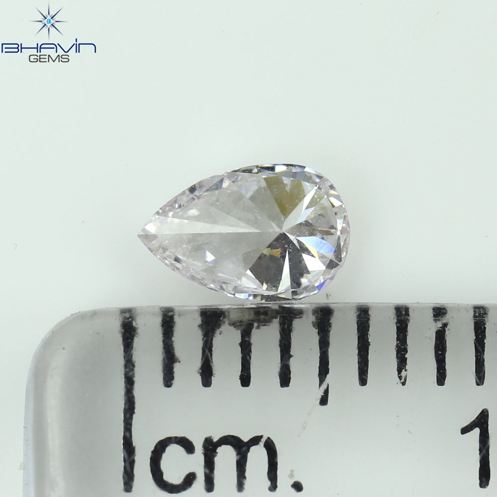 GIA Certified 0.27 CT Pear Diamond Pink Color Natural Loose Diamond (5.48 MM)