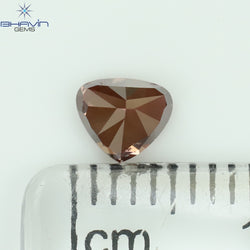 0.49 CT Heart Shape Natural Loose Diamond Pink Color VS2 Clarity (4.90 MM)