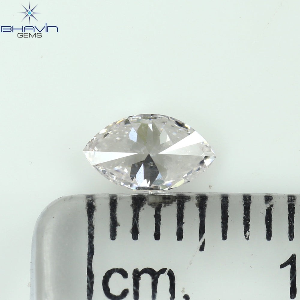 GIA Certified 0.27 CT Marquise Diamond Pink Color Natural Loose Diamond VS1 Clarity (6.02 MM)