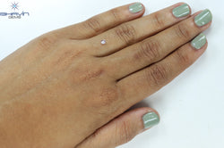 0.14 CT Cushion Shape Natural Diamond Pink Color SI2 Clarity (2.83 MM)