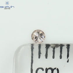 0.03 CT Round Shape Natural Diamond Pink (Argyle) Color SI2 Clarity (1.97 MM)