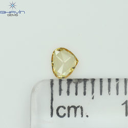 0.11 CT Heart Shape Natural Diamond Orange Color VS1 Clarity (3.87 MM)