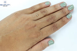 0.24 CT Oval Shape Natural Diamond Green(Chameleon) Color SI1 Clarity (4.31 MM)